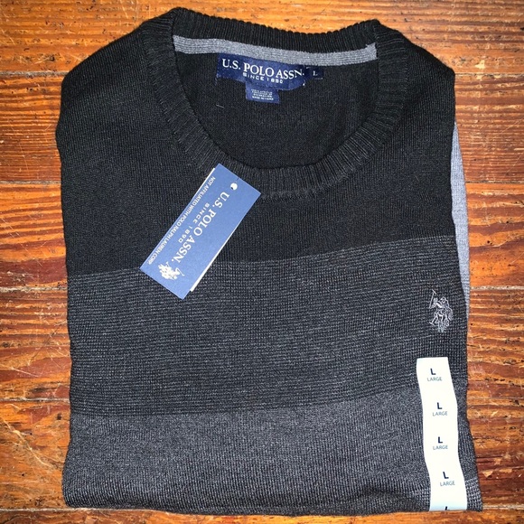 U.S. Polo Assn Men’s Striped Sweater — Brand New! - Picture 2 of 3